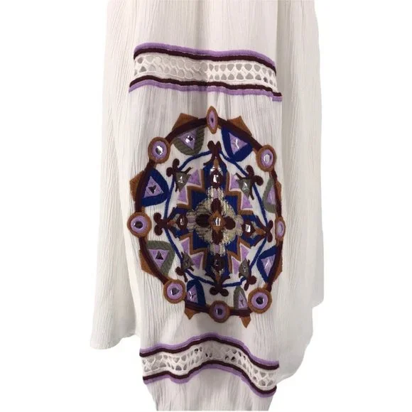 INC Off the Shoulder Embroidered Blouse Size XL - Picture 5 of 13